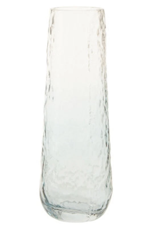 Image of Orsina Functional Large Blue Glass Vase, Lightweight And Versatile Floral Glass Vase, Stylish Vase For Flowers