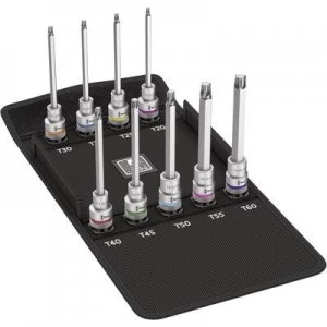 Image of Wera Zyklop 05004212001 TORX socket Bit set 9 Piece 1/2 (12.5 mm)