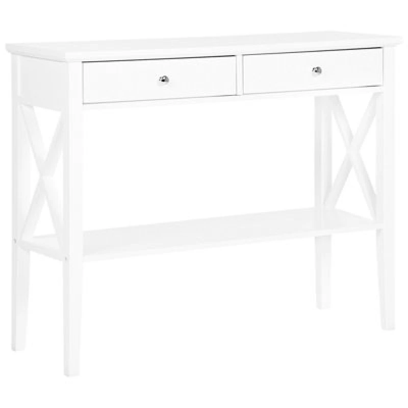 Image of Beliani Minimalist Console Table Avenue White