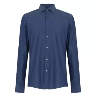 Image of Boss Boss Hank Long Sleeve Shirt - Blue