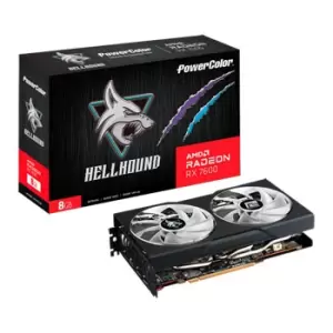 image of PowerColor AMD Radeon RX 7600 HELL HOUND 8GB RDNA3 Graphics Card