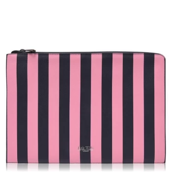 Image of Jack Wills Brunswick Tech Case - Pink Navy Strip