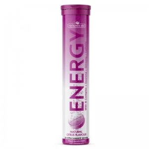 Image of Natures Aid Energy Effervescent Tablets Citrus Flavour - 20 Effervescent Tablets