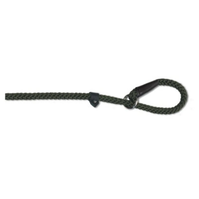 Image of Ancol Green 'Heritage' Comfort Strong Nylon Size 4-8 Rope Slip Dog Lead Green