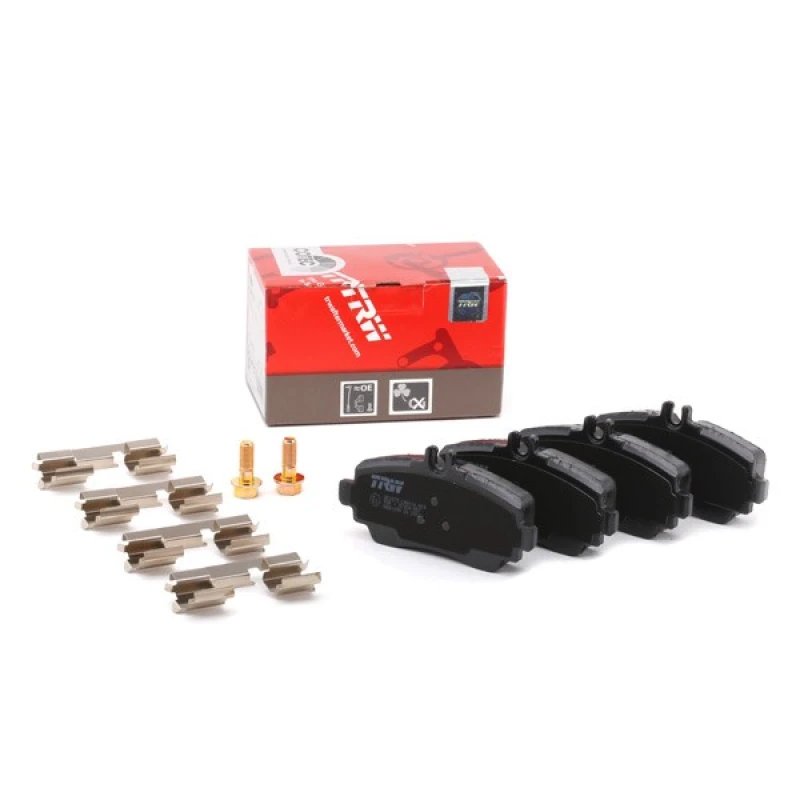 Image of TRW GDB1293 Brake pad set prepared for wear warning indicator, with accessories, with brake caliper screws Brake Pad Set,disc brake (402)