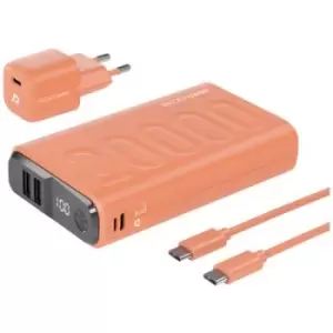 image of RealPower PB-20000 Power Pack Power bank 20000 mAh Li-ion USB, USB-C Orange