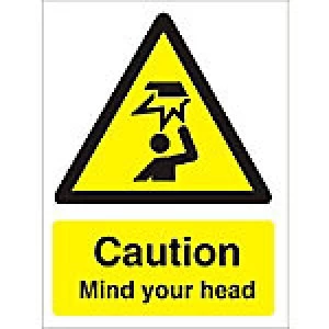 image of Warning Sign Mind Your Head Plastic 40 x 30 cm