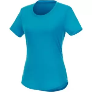 Image of Elevate Womens/Ladies Jade Short Sleeve Recycled T-Shirt (L) (Blue)