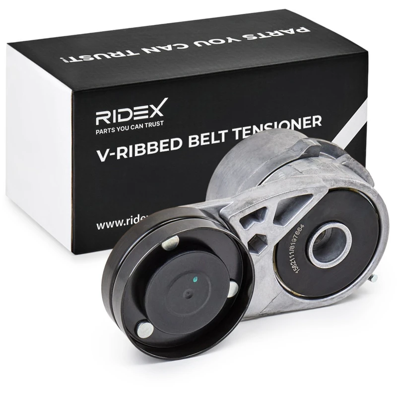 Image of RIDEX 541V0013 Tensioner with holder Belt Tensioner,v-ribbed belt (541)
