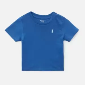 Image of Polo Ralph Lauren Babys' Small Logo T-Shirt - Liberty Blue - 18 Months - 2 Years