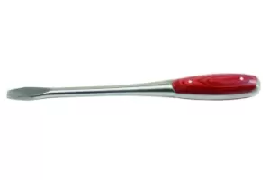 image of Gunson 77148 Classic Wooden Handle Screwdriver - Flat 10.5mm x 300mm