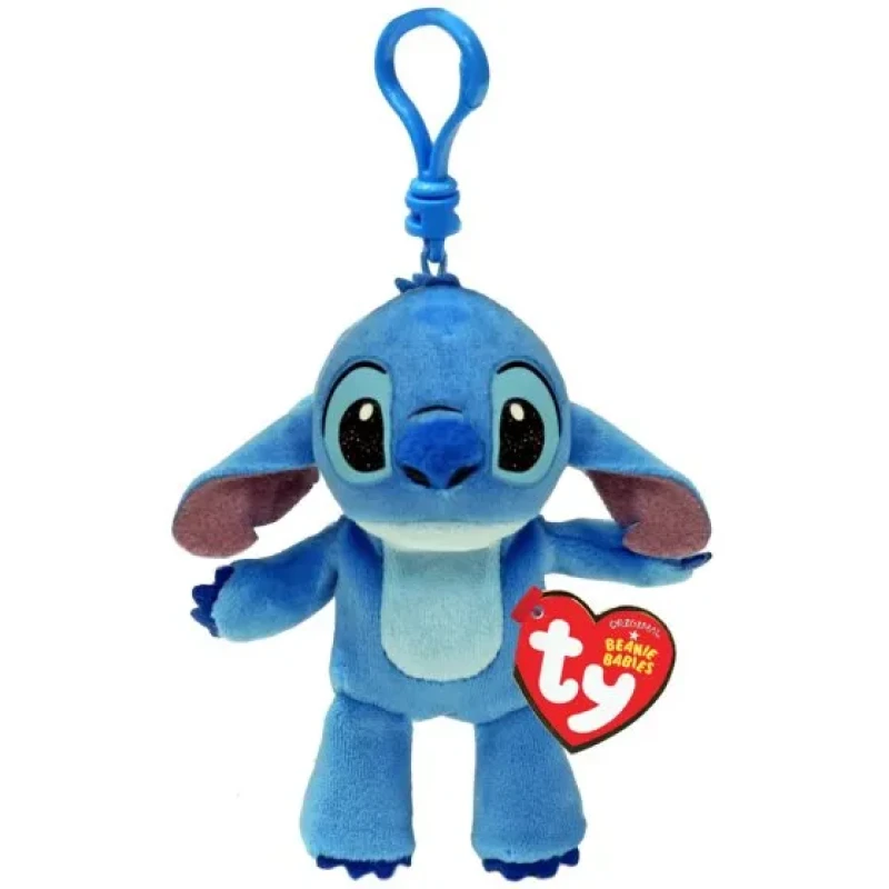 Image of Ty Key Clip Disney Stitch Soft Plush Keychain Multi