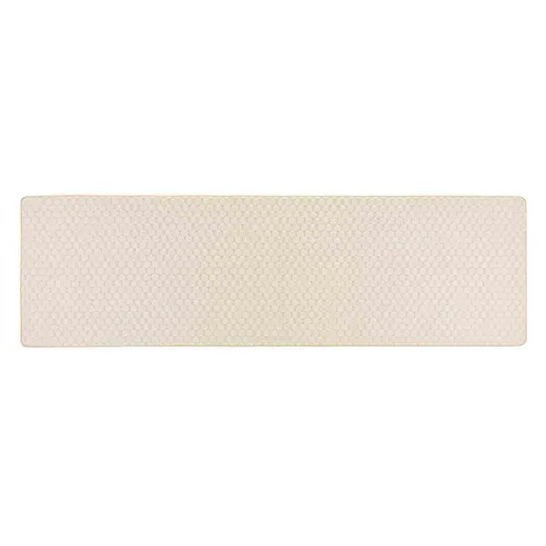 Image of Hug Rug Sculptured Washable Basket Honeycomb Ivory 67X230 5026134622395
