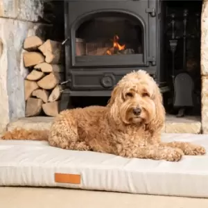 image of Hugo & Hudson Herringbone Mattress Dog Bed Beige