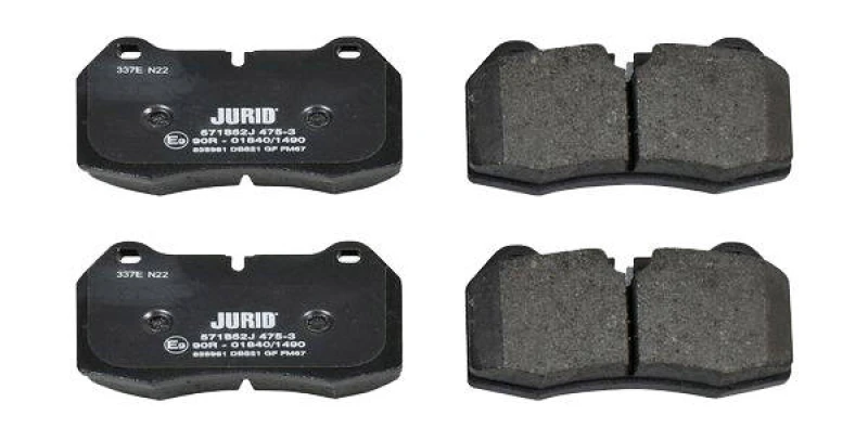 Image of JURID 571852J Brake pad set prepared for wear warning indicator, without accessories Brake Pad Set,disc brake (402)