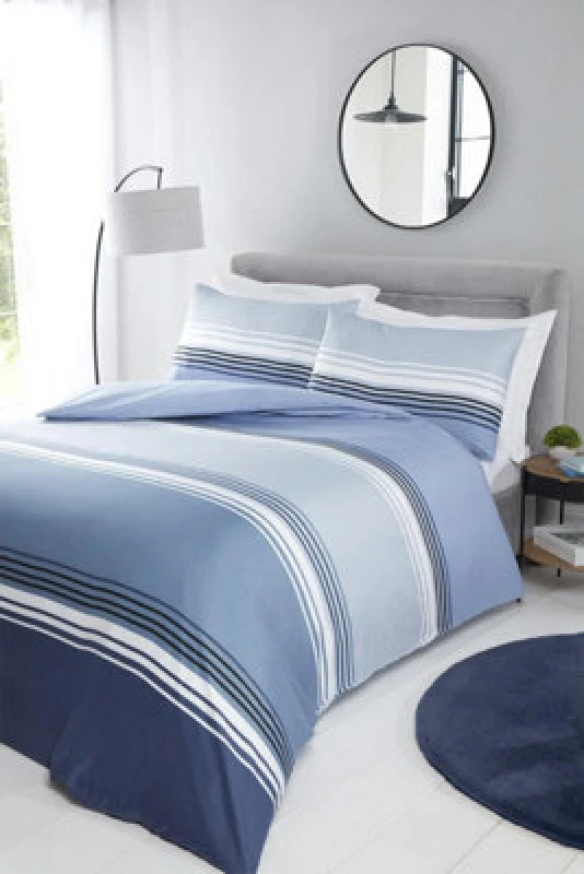 Image of Rapport Home Chicago Striped Duvet Cover Bedding Set