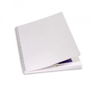 image of GBC Binding Covers Textured Linen Look 250gsm A4 White Ref CE050070