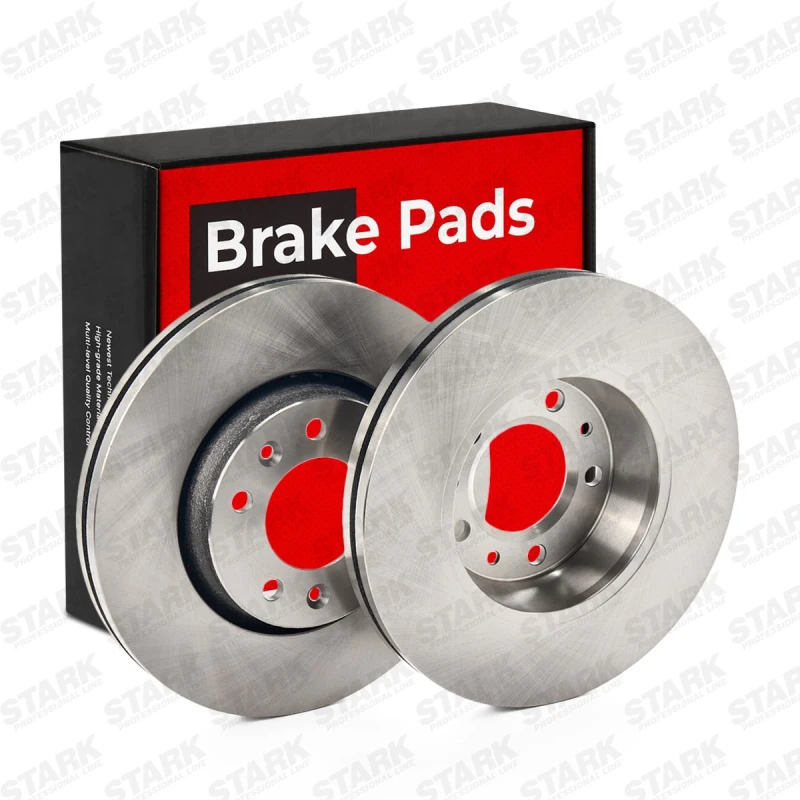 Image of STARK SKBD-0023255 Brake disc Front Axle, Vented, Cast Iron, Uncoated, Untreated, without bolts/screws Cast Iron Brake Disc (82)