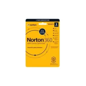 image of Norton 360 with Game Optimizer 1 User/3 Device 12 Month