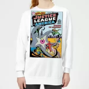 image of Justice League Starro The Conqueror Cover Womens Sweatshirt - White - M