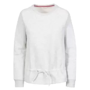 Image of Trespass Womens/Ladies Gretta Marl Round Neck Sweatshirt (3XL) (Pale Grey)
