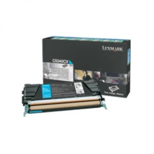 image of Lexmark C5340CX Cyan Laser Toner Ink Cartridge