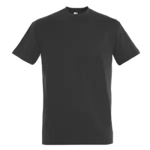 Image of SOLS Mens Imperial Heavyweight Short Sleeve T-Shirt (3XL) (Dark Grey)