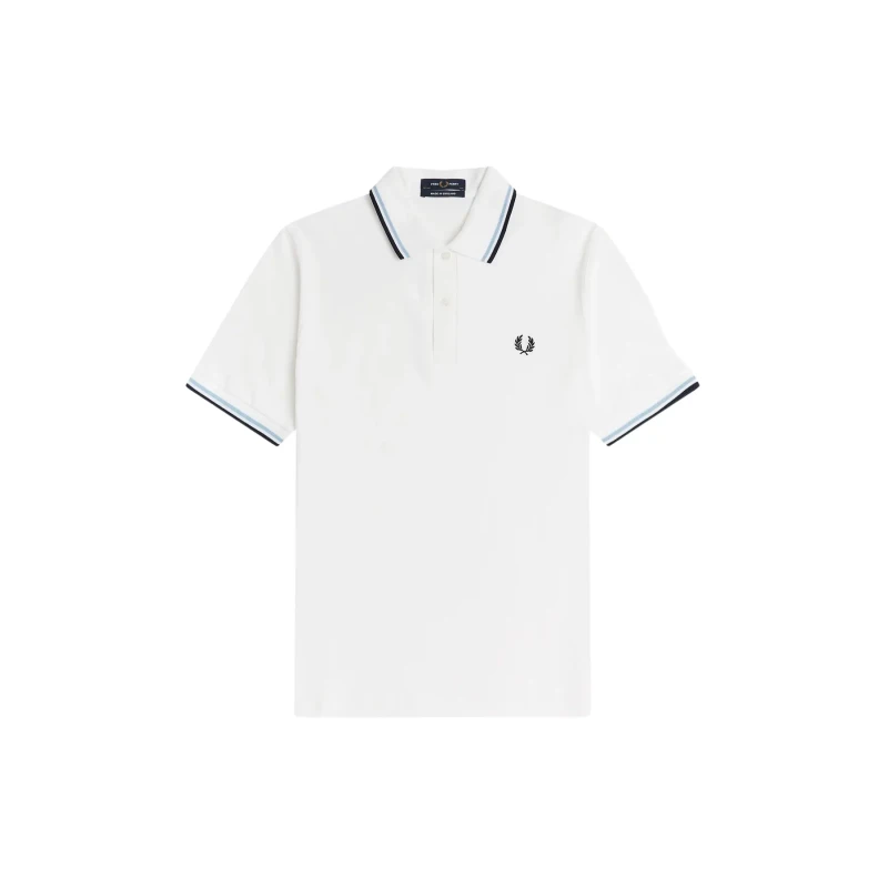 Image of Fred Perry Polo shirt Fred Perry Twin Tipped Blanc Unisex 38
