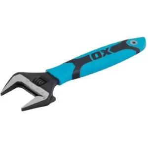 image of OX - P324608 Pro Adjustable Wrench Extra Wide Jaw 8' 200mm