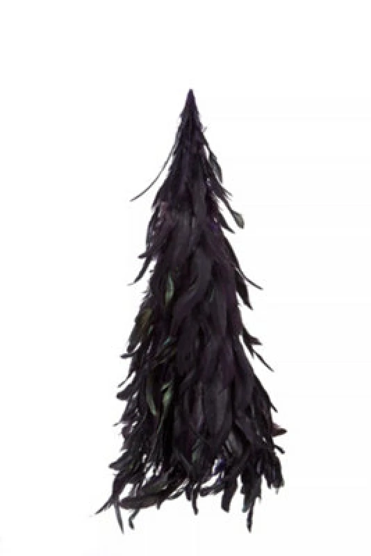 Image of Premier Housewares Dark Purple Small Feather Tree, Striking Design Purple