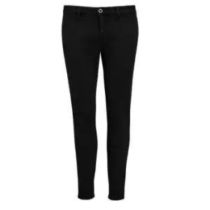 Image of SOLS Womens/Ladies Jules Chino Trousers (12) (Black)