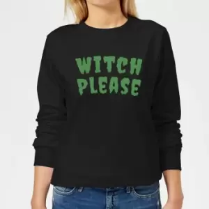 image of Witch Please Womens Sweatshirt - Black - L - Black