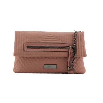 Image of Hampton Quilted Clutch Bag - Pink