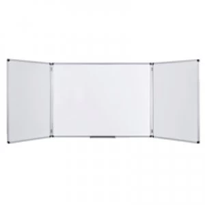 image of Bi-Office Trio Board 1200x900mm Non Magnetic Dry Erase TR02010302170