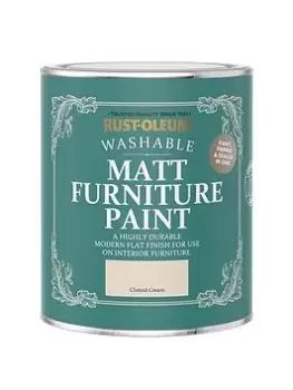 image of Rust-Oleum Matt Finish 750 Ml Furniture Paint - Clotted Cream