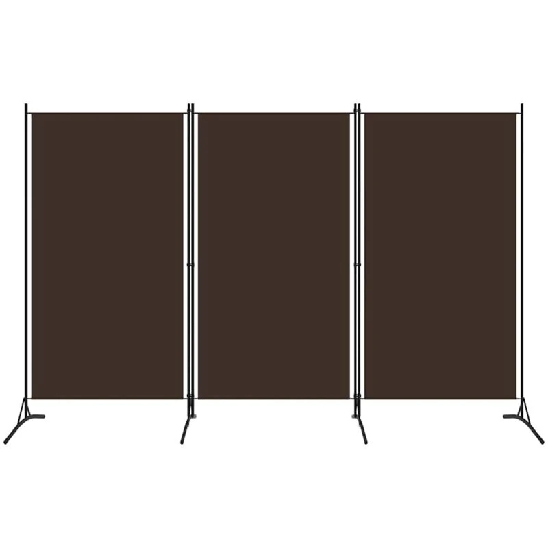 Image of VIDAXL 3-Panel Room Divider Brown 260x180cm Vidaxl 8720286022788