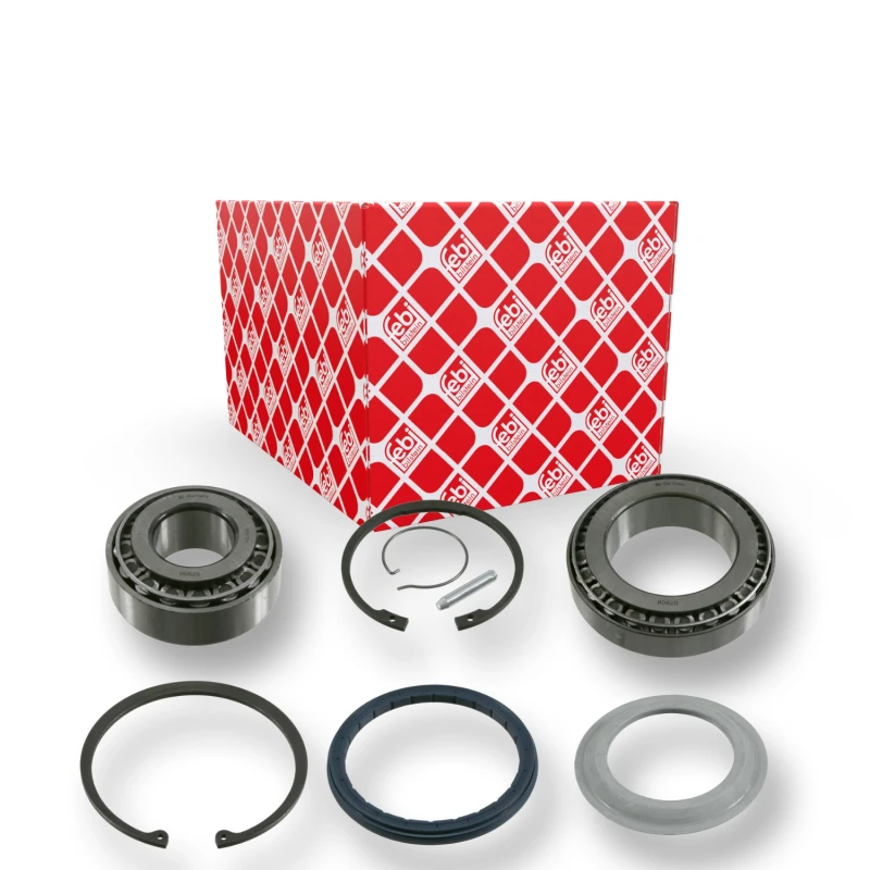 Image of FEBI BILSTEIN 15332 Wheel bearing kit with fastening/mounting material, Rear Axle Right Wheel Bearing Kit (654)