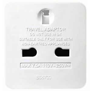 Image of Masterplug UK to Europe Travel Plug Adaptor - Pack of 2