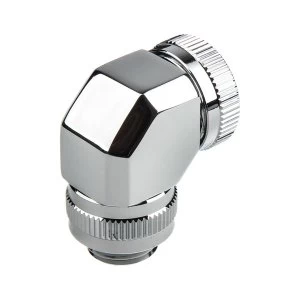 image of Phanteks 16mm Hard Tube Rotary Fitting 90 G1/4 - Chrome