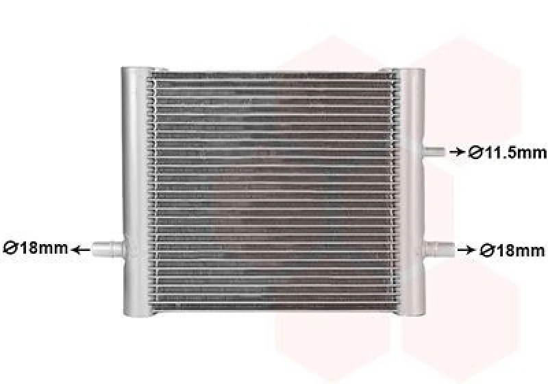 Image of VAN WEZEL Engine radiator VAN WEZEL 02012711