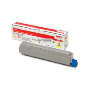 image of OKI 44315305 Yellow Laser Toner Ink Cartridge