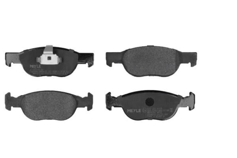 Image of MEYLE 025 231 8118 Brake pad set Front Axle, not prepared for wear warning indicator, Original Quality, with anti-squeak plate Brake Pad Set,disc bra