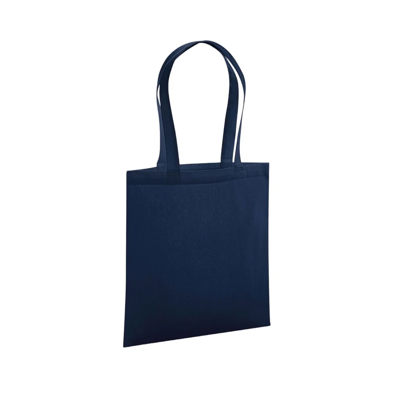 Image of Westford Mill Womens Premium Cotton Tote Bag in Navy Navy Female One Size