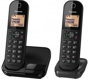 Image of Panasonic KX-TGC412EB Cordless Phone Twin Handsets