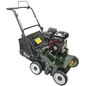 image of Webb 38cm (15") Petrol lawn scarifier with 22 reversible steel flails & collector