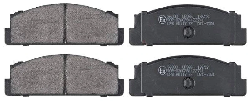 Image of A.B.S. 36003 Brake pad set without integrated wear sensor Brake Pad Set,disc brake (402)