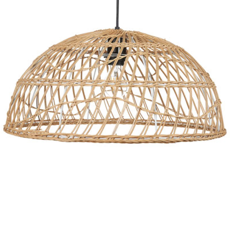 Image of Beliani Pendant Lamp Ravine Rattan Natural