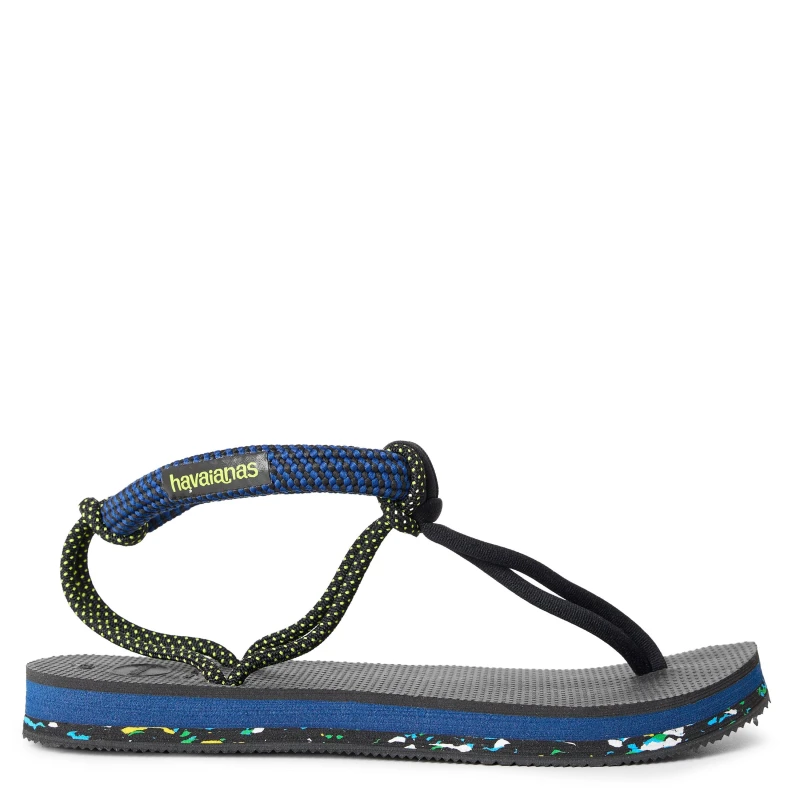 Image of Havaianas Unisex Kids Cosmo Madrid Black Flip Flops Black unisex 1
