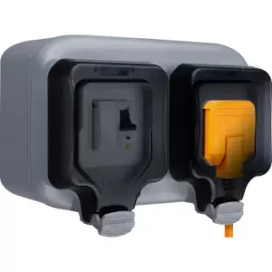 image of Masterplug 13A 3-Pin Plug Rcbo Protected Outdoor Socket