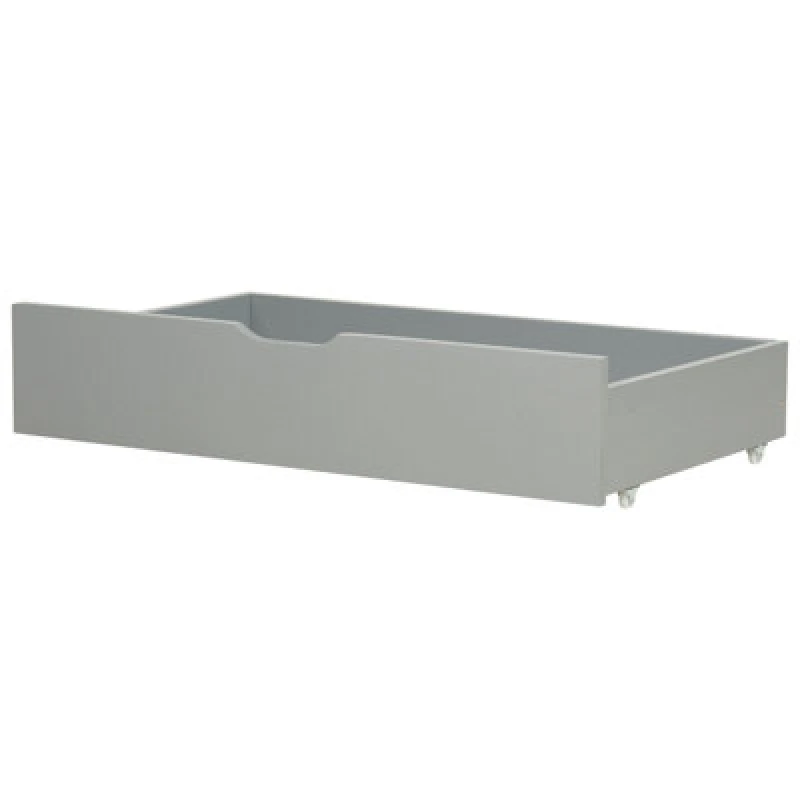 Image of Beliani Set Of 2 Bed Storage Drawers Wood Rumilly Grey